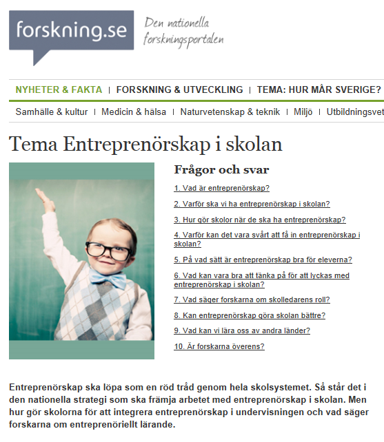 Entreprenörskap forskning